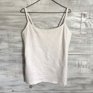 Spanx by Sara Blakely In & Out White Tank Top
